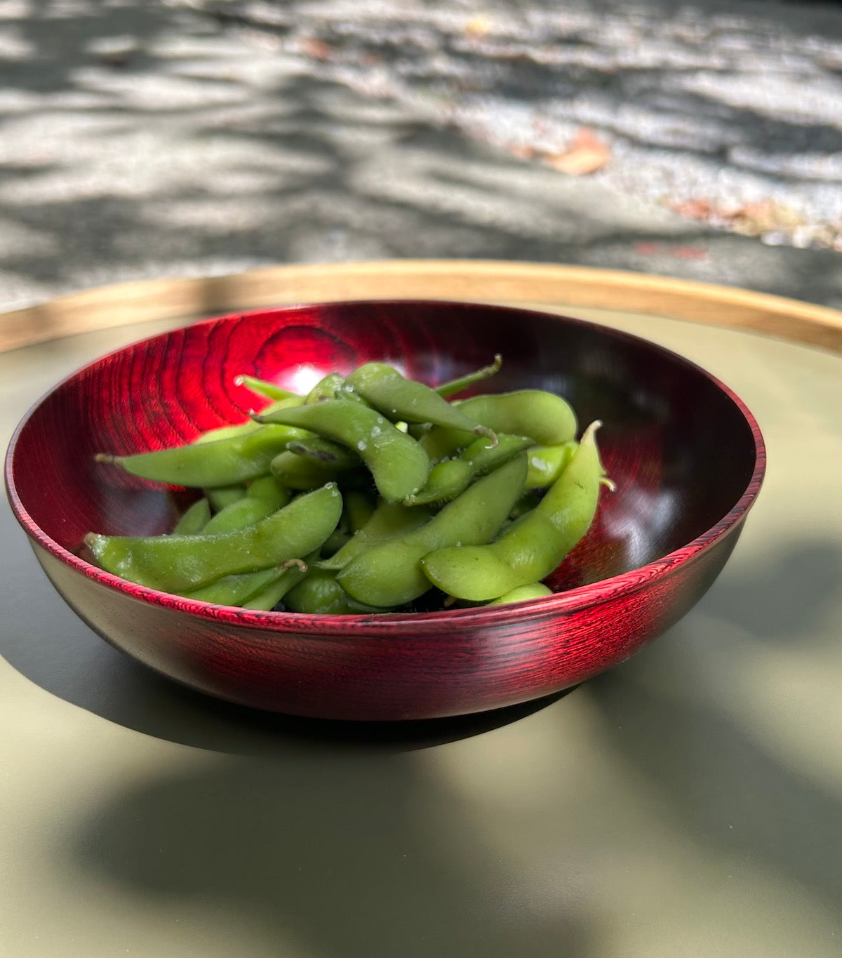 Bowl aus aus lackiertem Zelkove-Holz | Hatashikki | Handmade Japan