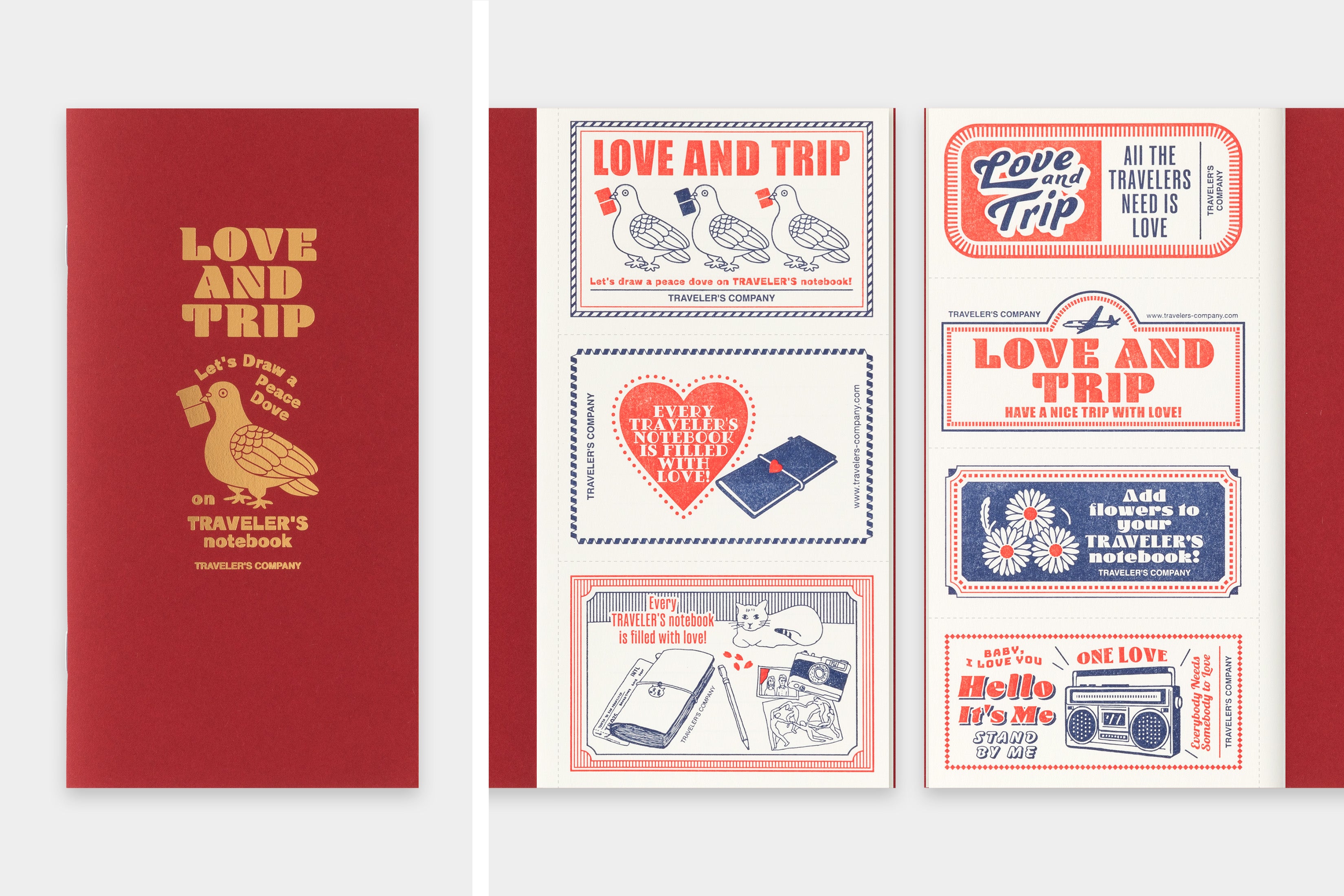 Notizheft Limited Edition LOVE AND TRIP | MD-Papier Blank | Regular Size