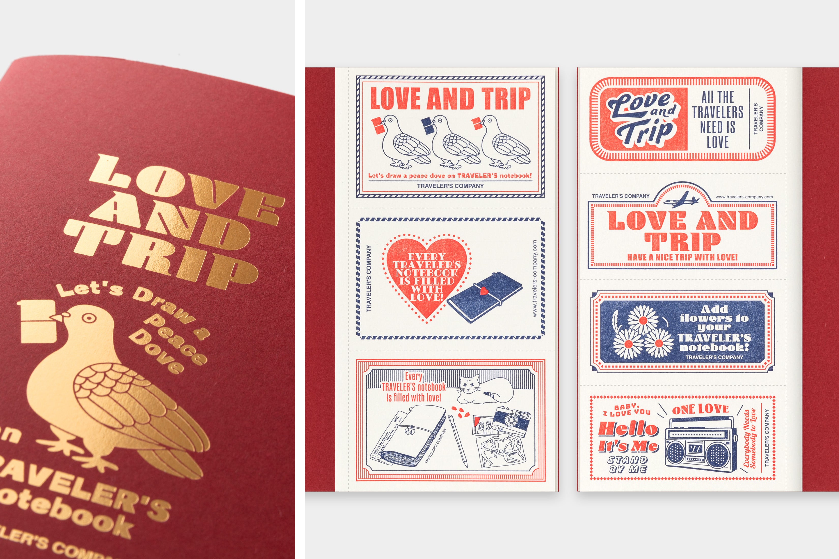 Notizheft Limited Edition LOVE AND TRIP | MD-Papier Blank | Regular Size