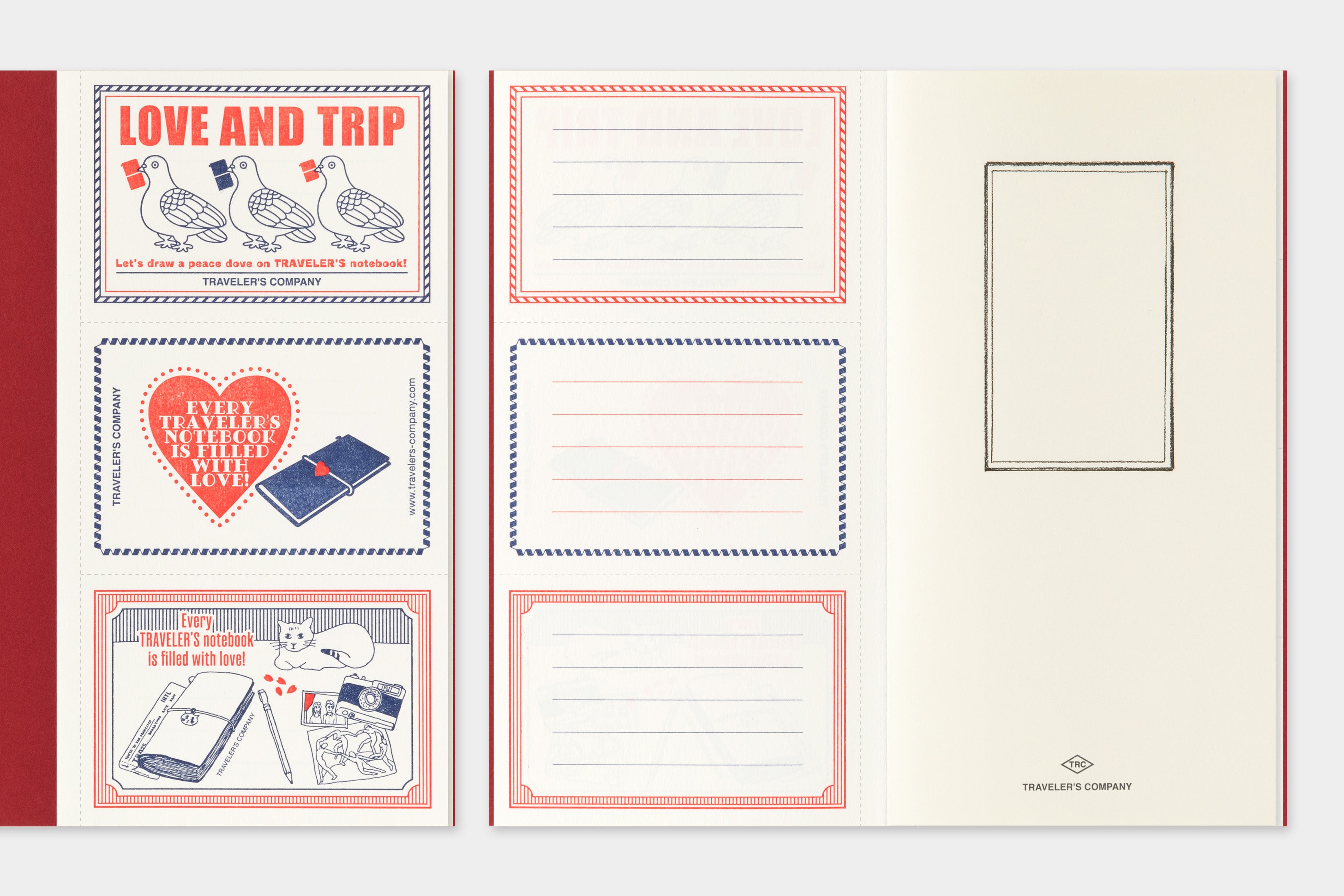 Notizheft Limited Edition LOVE AND TRIP | MD-Papier Blank | Regular Size