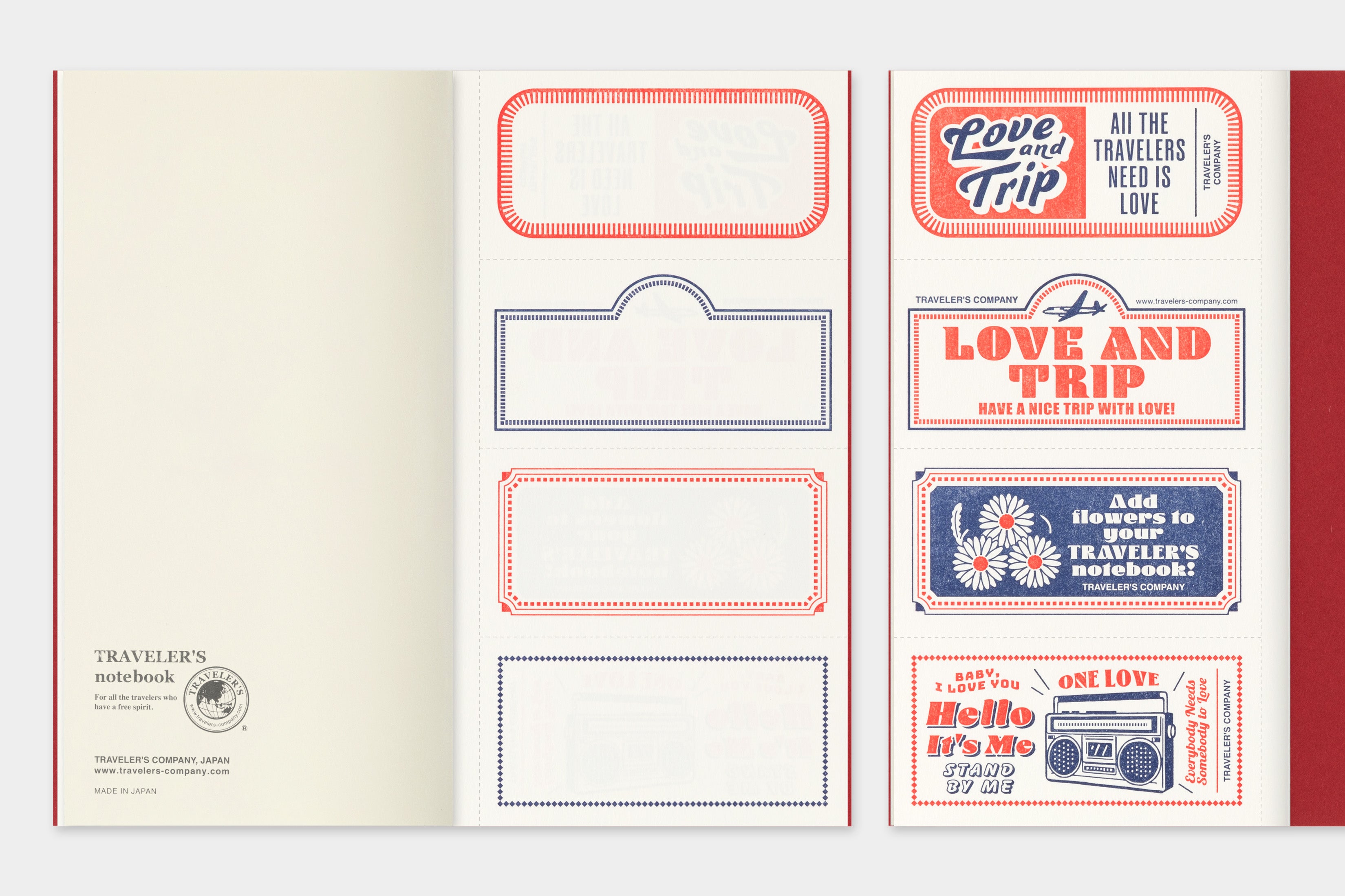 Notizheft Limited Edition LOVE AND TRIP | MD-Papier Blank | Regular Size