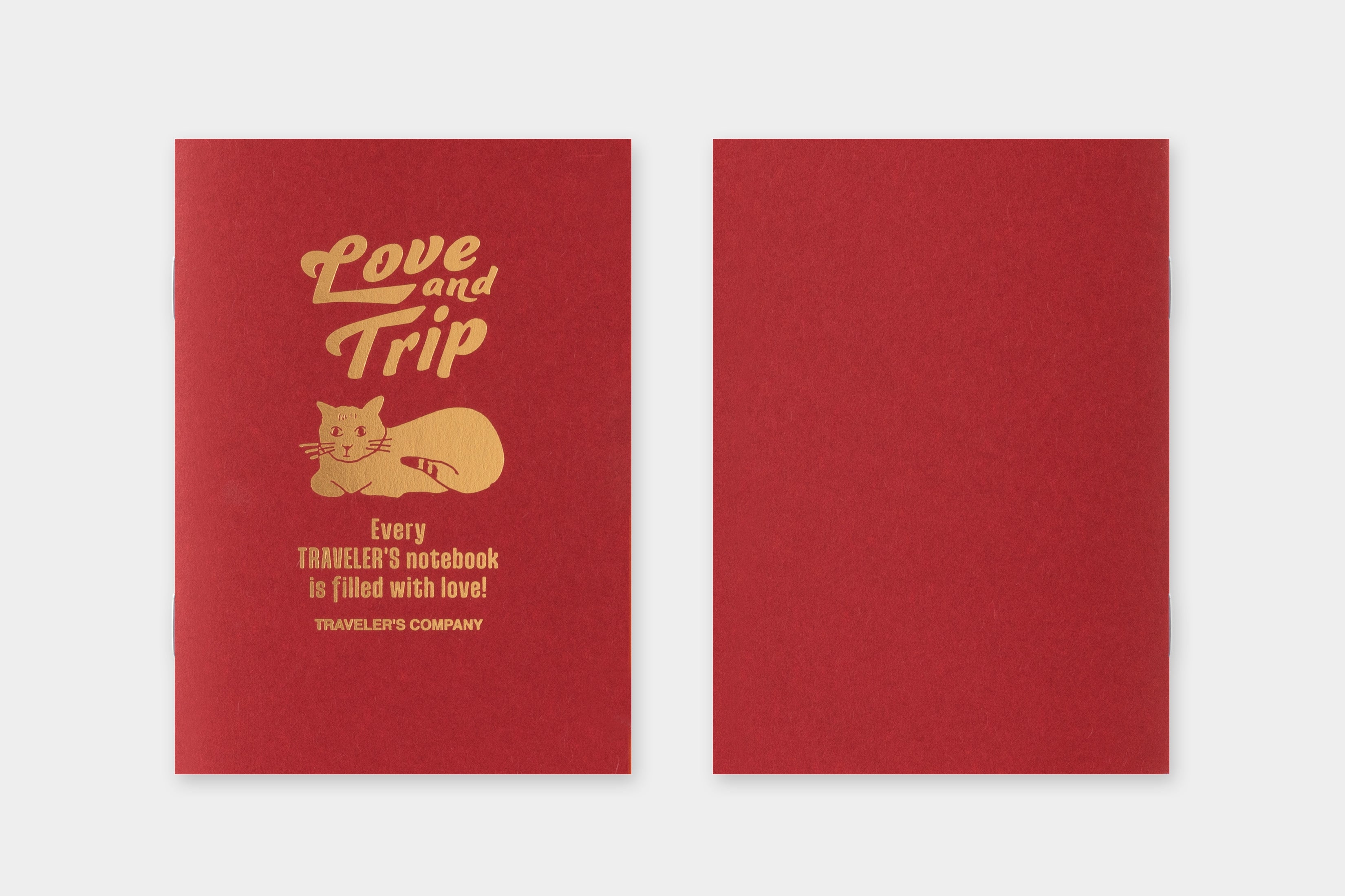 Notizheft Limited Edition LOVE AND TRIP | MD-Papier Blank | Passport Size