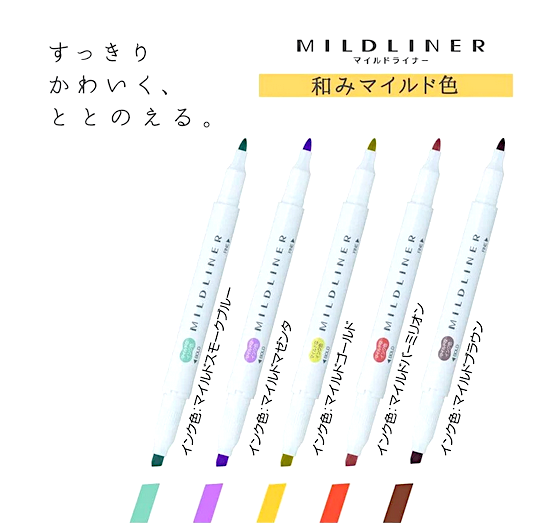 Surligneur Mildliner couleurs néon | Lot de 5 